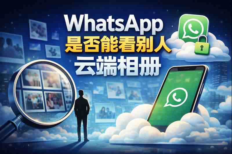 是否可以在WhatsApp上查看他人的雲端相簿？